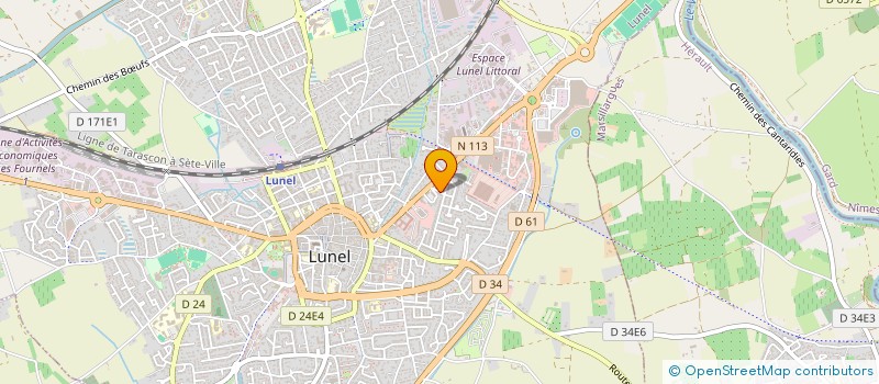 localisation de l'entreprise J.C SOLS à LUNEL
