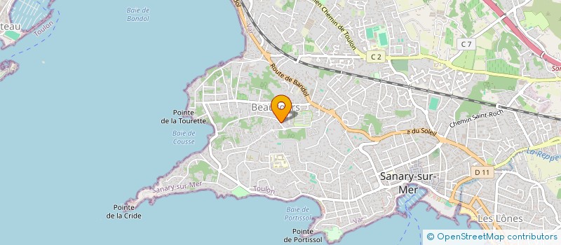 localisation de l'entreprise J C T à SANARY-SUR-MER