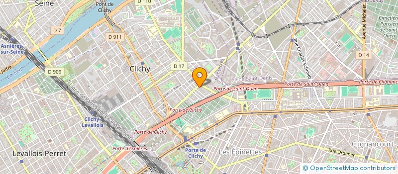 localisation de l'entreprise J.C.T. CONSEIL à CLICHY