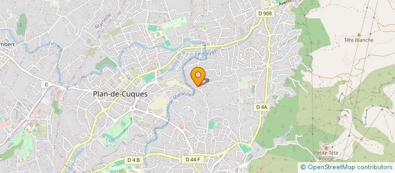 localisation de l'entreprise J-C TAXI 13 à ALLAUCH