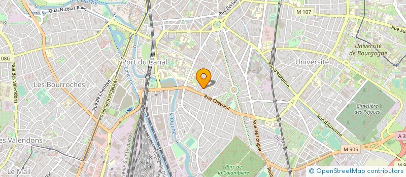 localisation de l'entreprise J.C.V.B.  DIJON