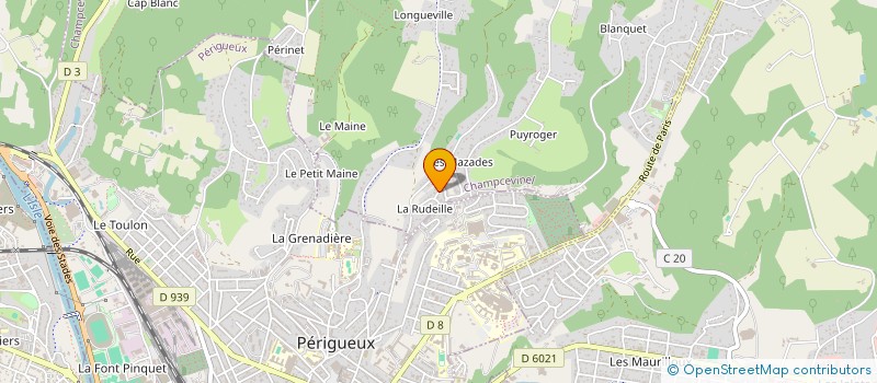 localisation de l'entreprise J.C.V.M  CHAMPCEVINEL