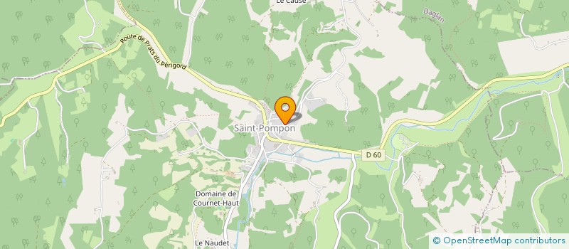 localisation de l'entreprise J-C WEBER à SAINT-POMPON