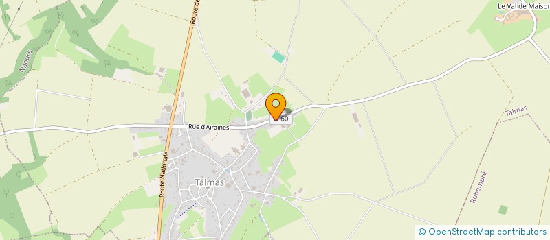 localisation de l'entreprise J CAUX INVEST à TALMAS