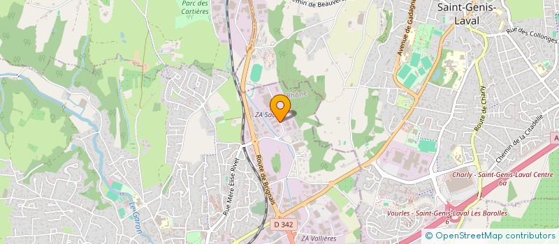 localisation de l'entreprise J CHAMBLAS MENUISERIE ET SERRURERIE  BRIGNAIS