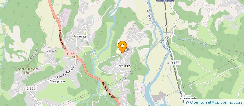 localisation de l'entreprise J CONCEPT PAYSAGE  USTARITZ