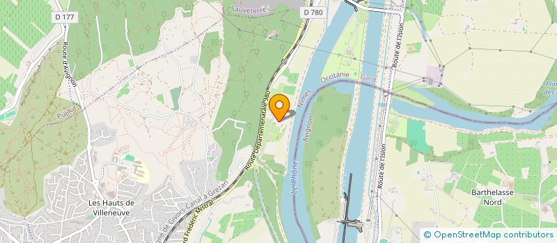 localisation de l'entreprise J CONSTRUCTION  VILLENEUVE-LES-AVIGNON