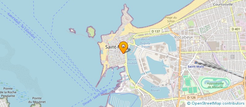 localisation de l'entreprise J.D à SAINT-MALO