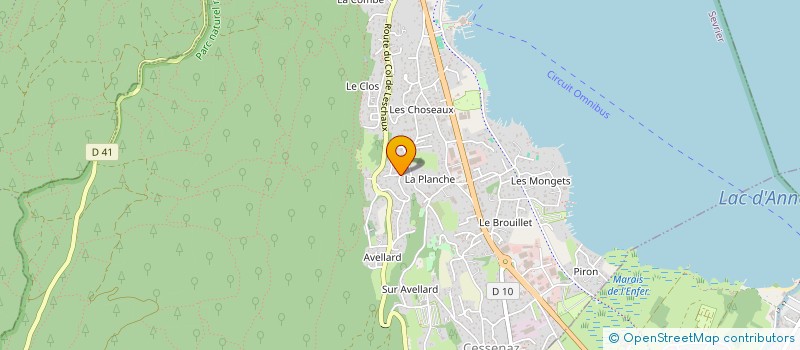 localisation de l'entreprise J.D.  SEVRIER