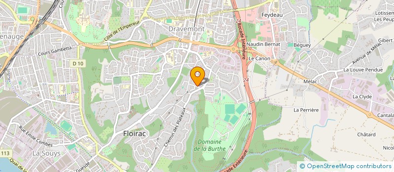 localisation de l'entreprise J D  FLOIRAC