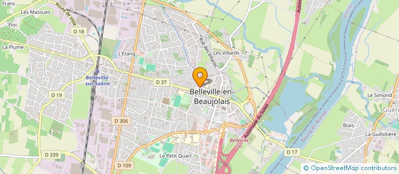 localisation de l'entreprise J D A  BELLEVILLE-EN-BEAUJOLAIS