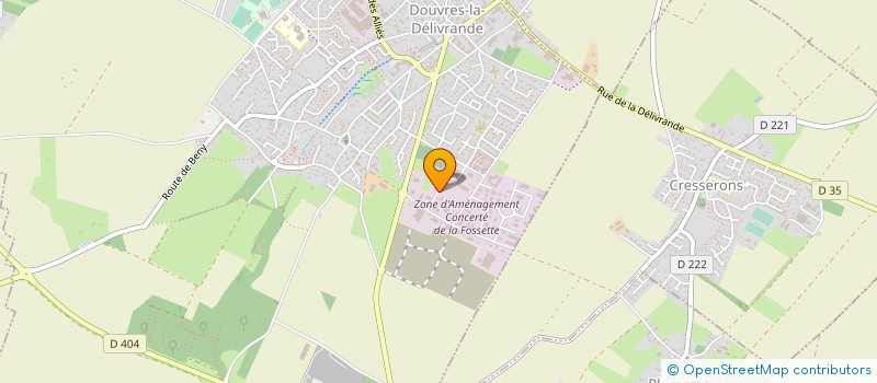 localisation de l'entreprise J.D. AGRO à DOUVRES-LA-DELIVRANDE