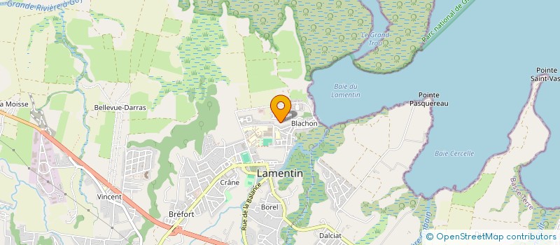 localisation de l'entreprise J.D. ALIZEE LAVERIE  LAMENTIN