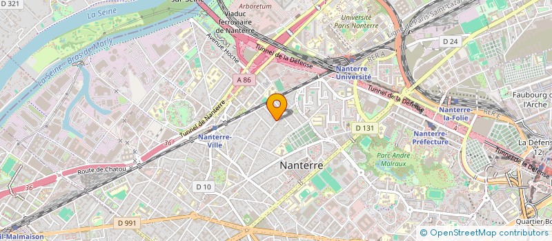 localisation de l'entreprise J.D ASCENSEUR à NANTERRE