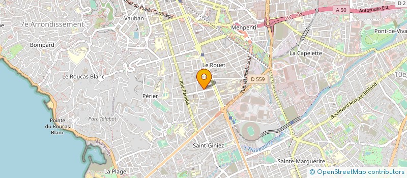localisation de l'entreprise J D B à MARSEILLE 8