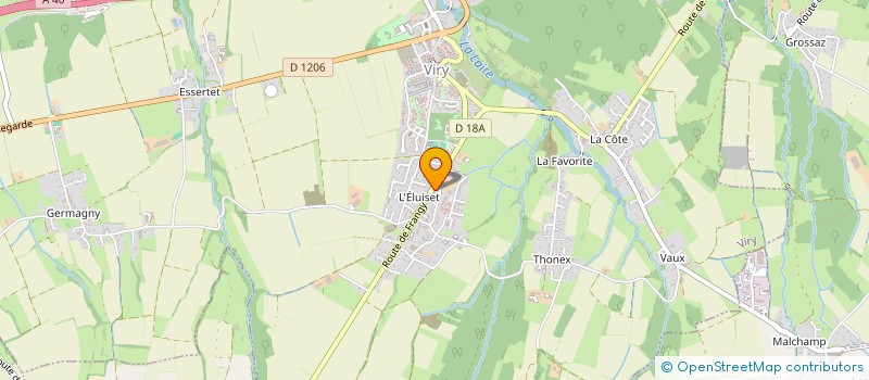 localisation de l'entreprise J.D.B. à VIRY