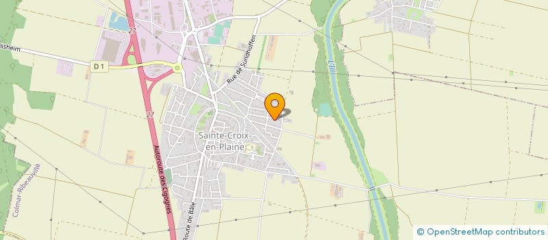 localisation de l'entreprise J.D.BAUMANN à SAINTE-CROIX-EN-PLAINE