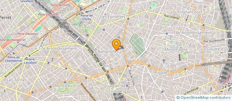 localisation de l'entreprise J.D.C.  PARIS