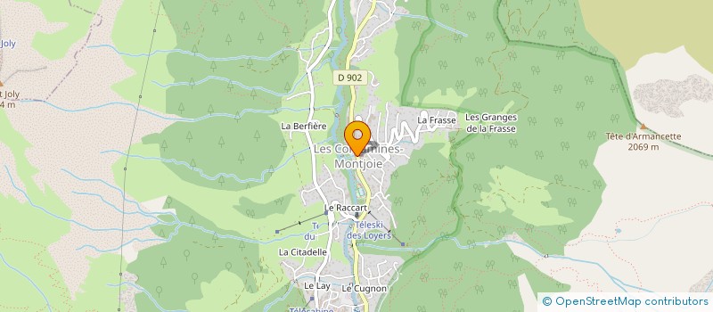 localisation de l'entreprise J&D CIE à LES CONTAMINES-MONTJOIE