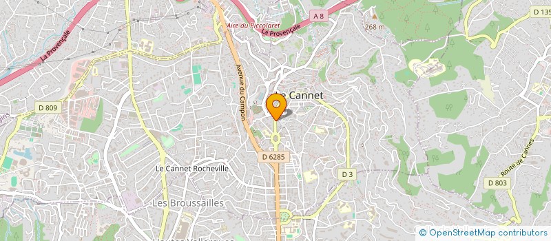 localisation de l'entreprise J D CONCEPT ET PROMOTION à LE CANNET