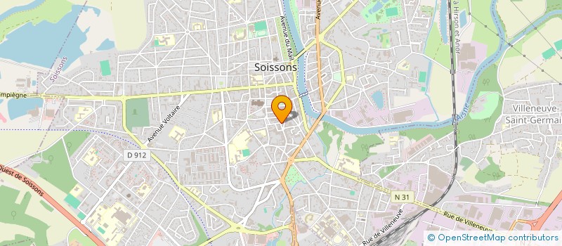localisation de l'entreprise J D CONSTRUCTION à SOISSONS