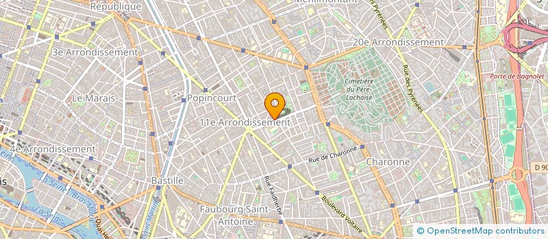 localisation de l'entreprise J D COSTES  PARIS