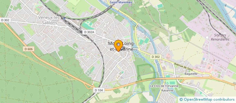 localisation de l'entreprise J.D COUVERTURES  MORET-LOING-ET-ORVANNE