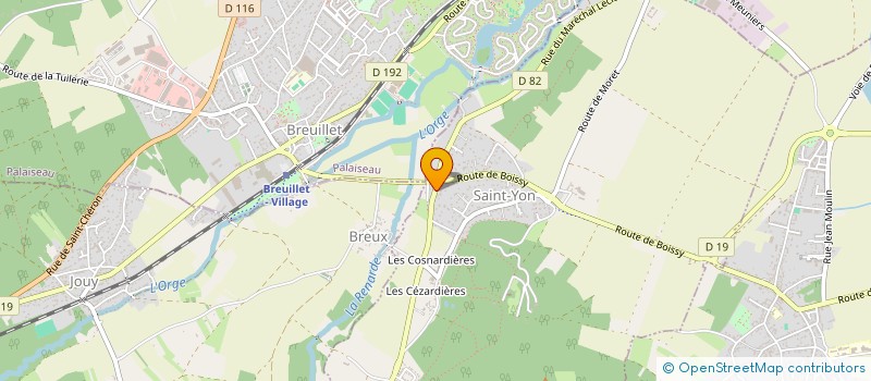 localisation de l'entreprise J D CREATION à SAINT-YON