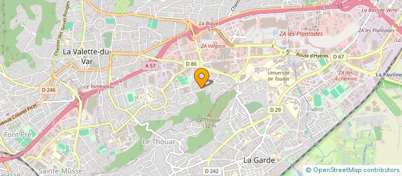 localisation de l'entreprise J.D.D.P à LA VALETTE-DU-VAR