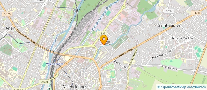 localisation de l'entreprise J.D DUFOUR ASSOCIES  VALENCIENNES