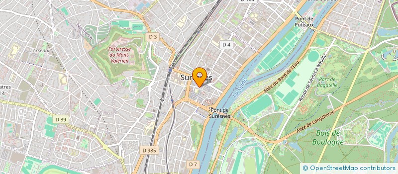 localisation de l'entreprise J.D. HOLDING à SURESNES