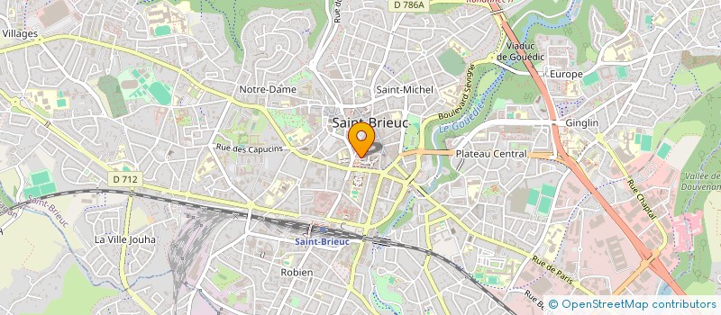 localisation de l'entreprise J.D.I.N à SAINT-BRIEUC
