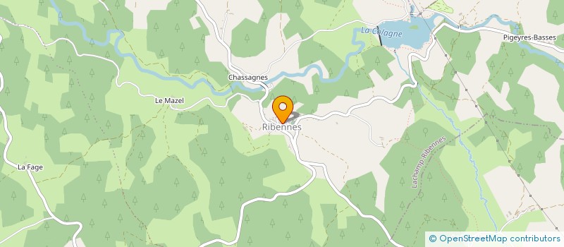 localisation de l'entreprise J-D IMMO  LACHAMP-RIBENNES