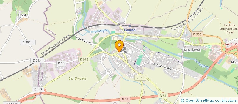 localisation de l'entreprise J.D.K  HOUDAN