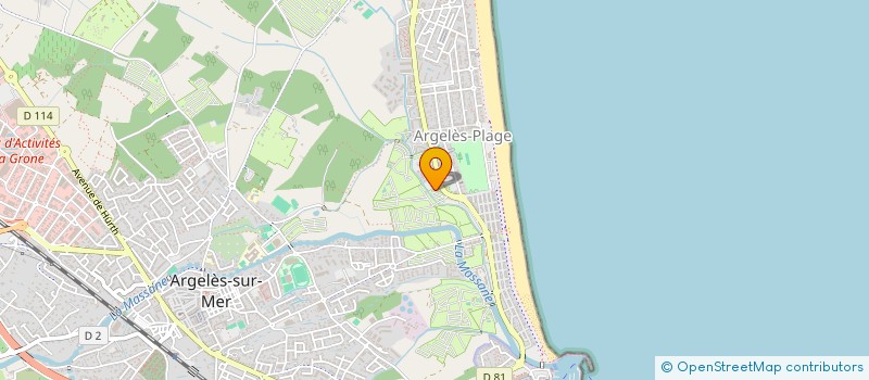 localisation de l'entreprise J.D.K IMMO à ARGELES-SUR-MER