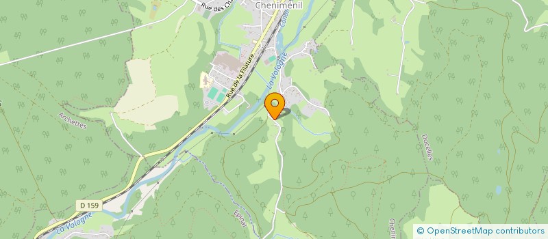 localisation de l'entreprise J&D L'AUBERGE DU RUXELIER  CHENIMENIL