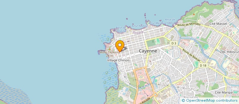 localisation de l'entreprise J.D.L. GUYANE  CAYENNE