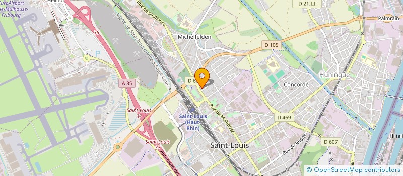 localisation de l'entreprise J.D.L. SARL à SAINT-LOUIS