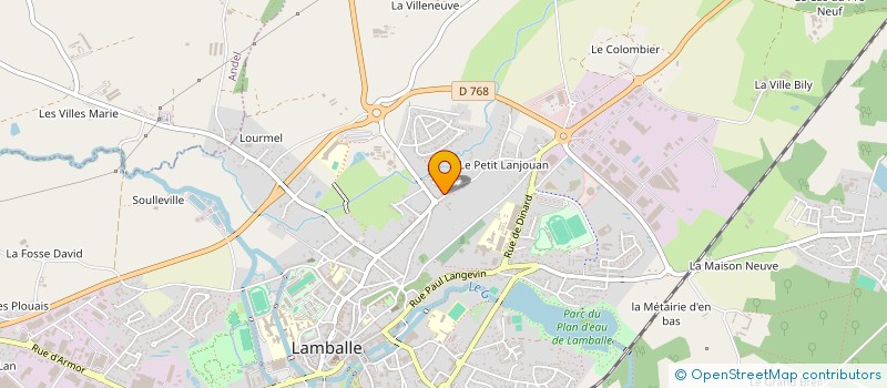 localisation de l'entreprise J D LANJOUAN  LAMBALLE-ARMOR