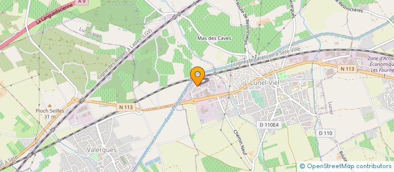 localisation de l'entreprise J D METALLERIE  LUNEL-VIEL