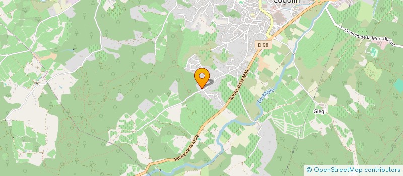 localisation de l'entreprise J.D.O. CONSTRUCTION  COGOLIN