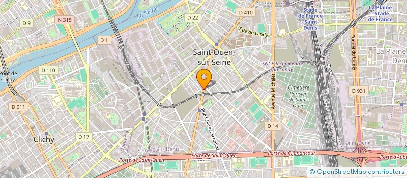 localisation de l'entreprise J.D.P à SAINT-OUEN-SUR-SEINE