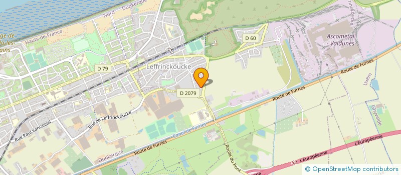 localisation de l'entreprise J.D.P.  LEFFRINCKOUCKE