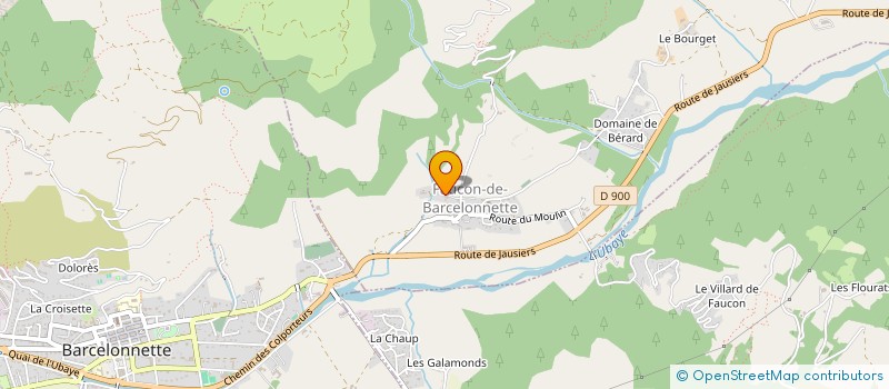 localisation de l'entreprise J.D.P. à FAUCON-DE-BARCELONNETTE
