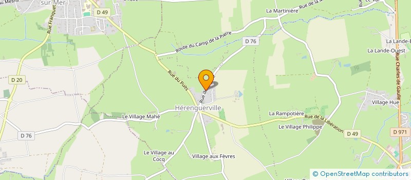 localisation de l'entreprise J.D.PEINTURE  HAUTEVILLE-SUR-MER