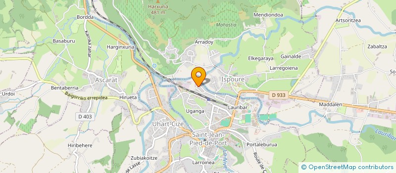 localisation de l'entreprise J.D PEINTURE 64  SAINT-JEAN-PIED-DE-PORT