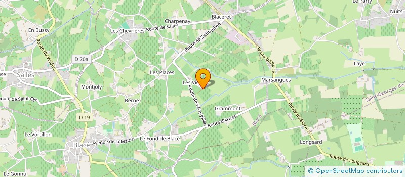 localisation de l'entreprise J.D.R.  BLACE