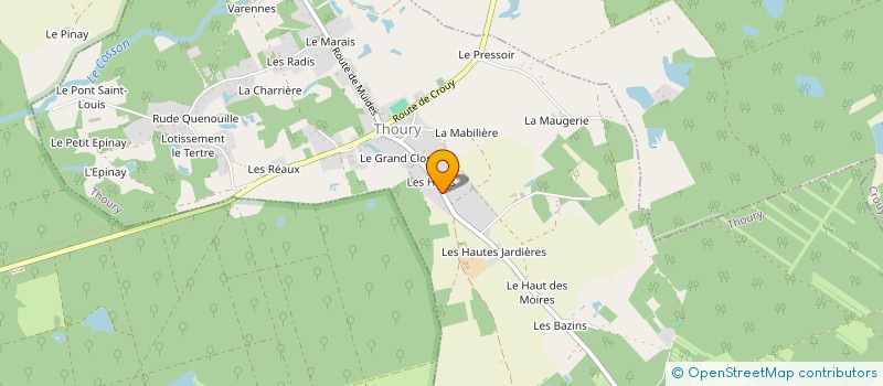 localisation de l'entreprise J D SERVICES à LA FERTE-SAINT-CYR