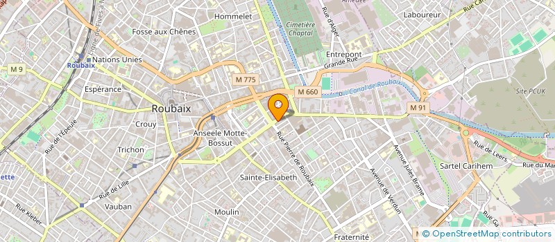 localisation de l'entreprise J D SERVICES à ROUBAIX