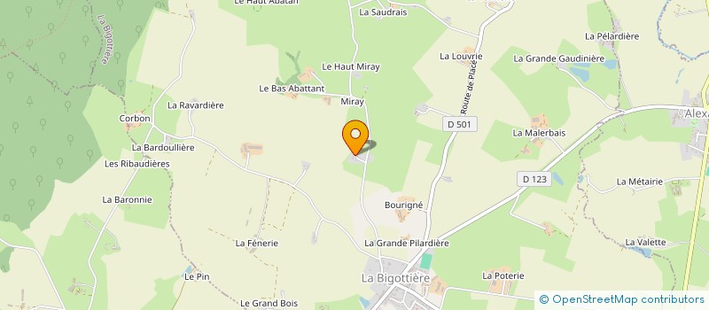 localisation de l'entreprise J&D SERVICES  LA BIGOTTIERE